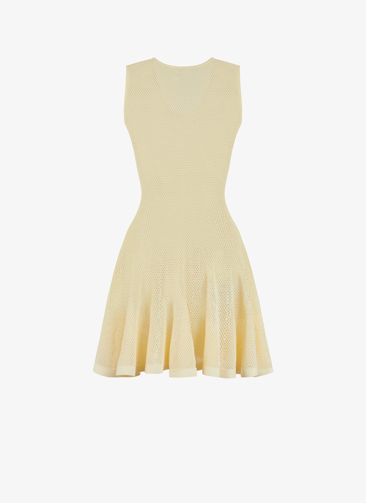 FISHNET KNIT DRESS ALAÏA YELLOW FISHNET KNIT DRESS